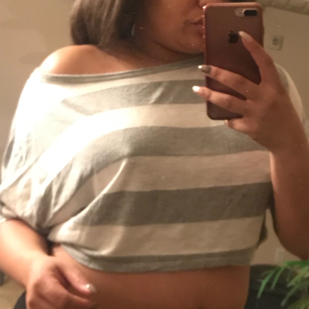 Off the shoulder crop top